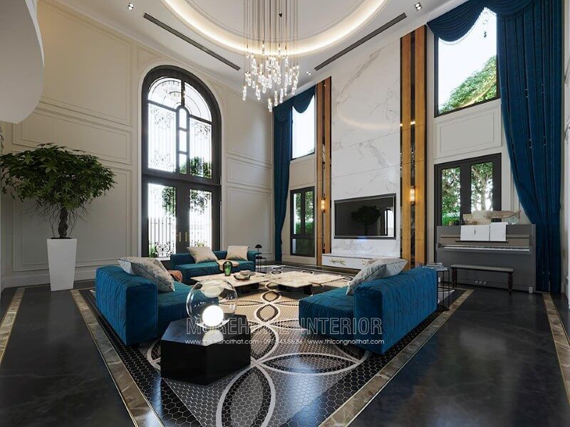 Đóng sofa bọc nỉ đẹp hiện đại cho không gian nội thất phòng khách