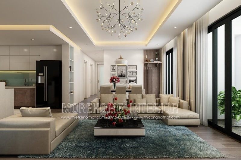 Với phong cách hiện đại mẫu bàn trà mang đến sự năng động nhưng cũng k kém phần sang trọng