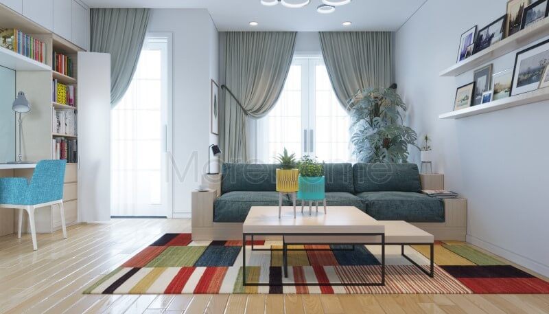 . Chọn ánh sáng tự nhiên cho phòng khách bằng kính cường lực sẽ giúp tạo ra một cảm giác thoáng đãng và cân bằng hài hoà trong không gian sống.