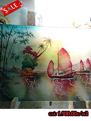 tranh kính ốp tường